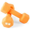 Picture of Portzon Weights Dumbbells 10 Colors Options Compatible with Set of 2 Neoprene Dumbbells Set,1-15 LB, Anti-Slip, Anti-roll, Hex Shape