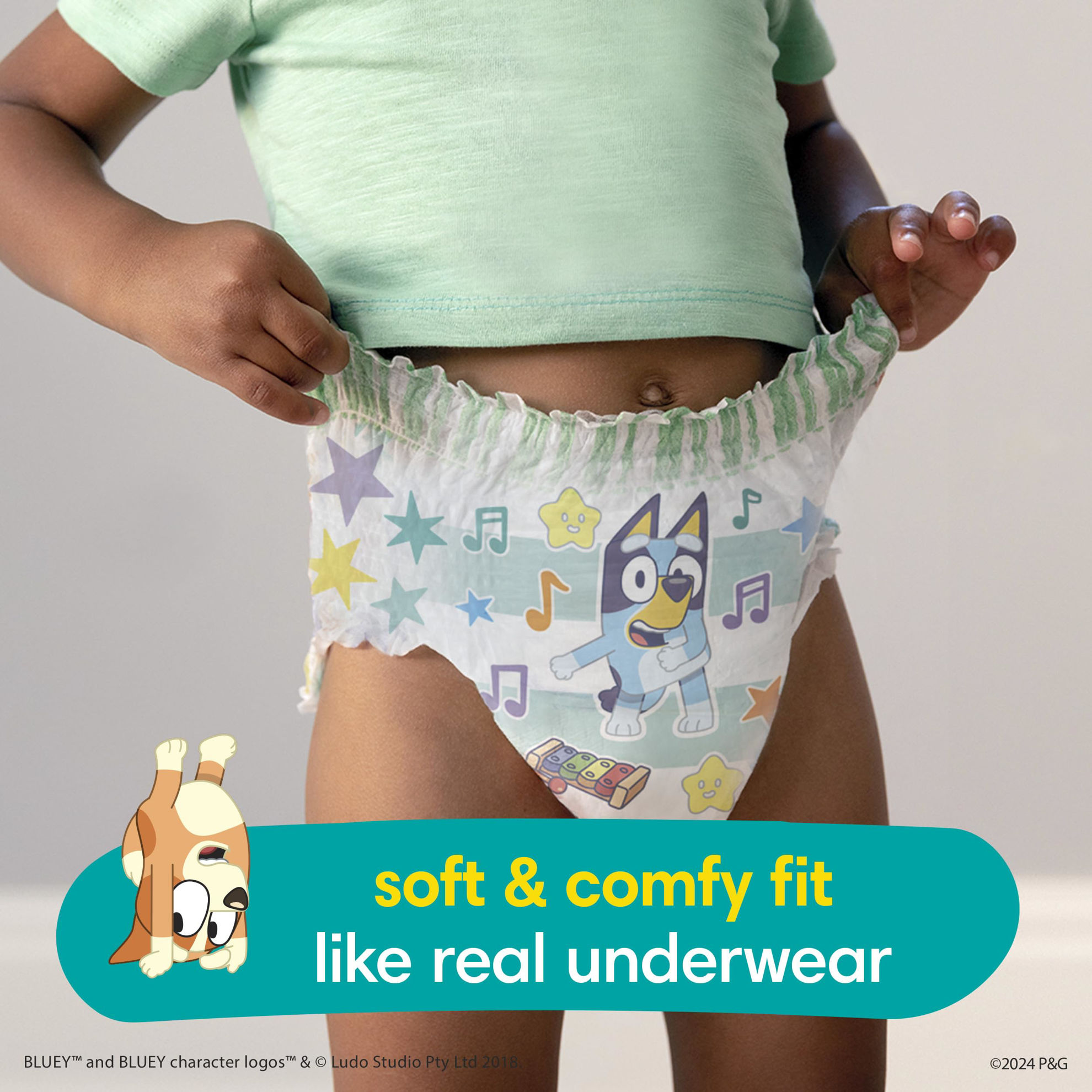 GetUSCart- Pampers Easy Ups Boys & Girls Bluey Potty Training Pants ...