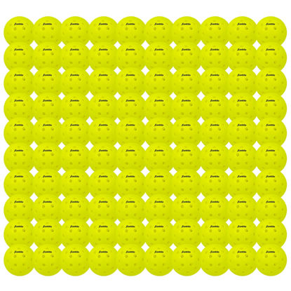 Picture of Franklin Sports Outdoor - X-40 Pickleball Balls - USA Pickleball (USAPA) Approved - 100 Bulk Pack Outside Pickleballs - Yellow - US Open Ball