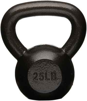 Picture of Amazon Basics Cast Iron Kettlebell, 25 Pounds, Black