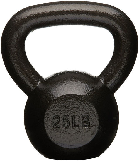 Picture of Amazon Basics Cast Iron Kettlebell, 25 Pounds, Black