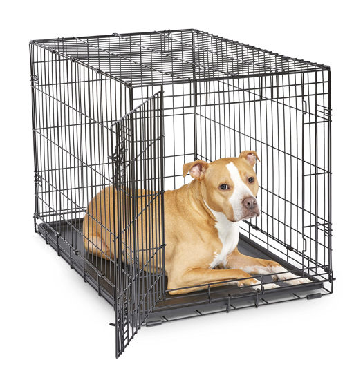 Picture of New World Newly Enhanced Single New World Dog Crate, Includes Leak-Proof Pan, Floor Protecting Feet, & New Patented Features, 36 Inch