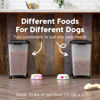 Picture of IRIS USA Dog Food Storage Container, 2 Pack, Up to 30 lbs Each, Airtight Seal for Freshness, Wheels for Rolling, Easy One Hand Opening, Made in USA, BPA Free, Clear/Black