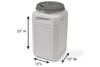 Picture of Mighty Tuff 13 Gallon/up to 54 Pound Pet Food Storage Container with Airtight Lid and Built-In Handles for Easy Transport, Made for Durable and Versatile Storage