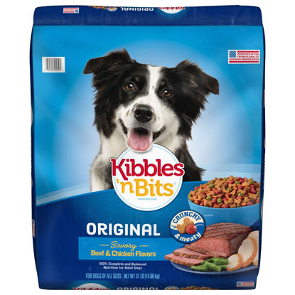 Picture of Kibbles 'n Bits Original Savory Beef & Chicken Flavor Dry Dog Food, 31 Pound Bag