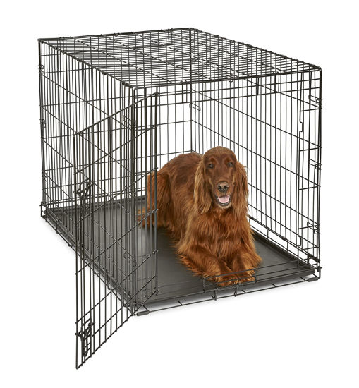 Picture of New World Newly Enhanced Single Door New World Dog Crate, Includes Leak-Proof Pan, Floor Protecting Feet, & New Patented Features, 42 Inch