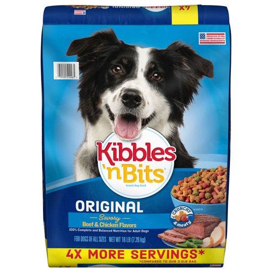 Picture of Kibbles 'N Bits Original Savory Beef & Chicken Flavors Dry Dog Food, 45 Pound Bag