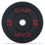 Picture of CAP Barbell Budget Olympic Bumper Plate with Red Logo, Black, 55 lb Single