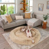 Picture of Best Friends by Sheri The Original Calming Donut Shag 2XL Dog Bed for Big Dogs, Taupe, 54"