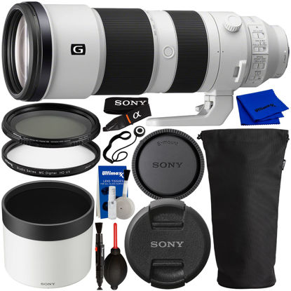 Picture of Sony FE 200-600mm f/5.6-6.3 G OSS Lens with Manufacturer Accessories, Variable Neutral Density Filter, Ultraviolet Filter, Lens Cap Keeper, Air Pump/Dust Blower & Deluxe Equipment Maintenance Kit
