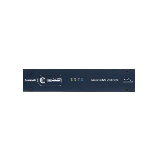 Picture of BSS BLU-DAN | 256 Channel Low Latency Half Rack Dante BLU Link Bridge Signal Processor