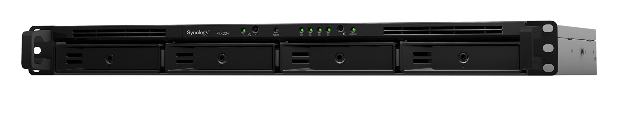 GetUSCart- Synology 4-Bay Rackmount NAS RackStation RS422+ (Diskless),Black