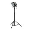 Picture of Ikan Elite Tablet Teleprompter for Light Stands w/Rolling Case, Supports Ipad, Android, and Windows Tablets, Foldable Glass Frame (PT-Elite-LS-TK) - Black