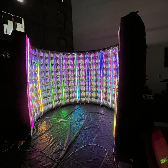 GetUSCart- Vinfgoes 360 Photo Booth Inflatable Enclosure with 24pcs Led ...