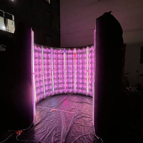 GetUSCart- Vinfgoes 360 Photo Booth Inflatable Enclosure with 24pcs Led ...