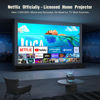 Picture of [Netflix Officially & AI Auto Focus] VOPLLS 4K Projector with WiFi and Bluetooth, 3D DoIby Audio & Auto Keystone Video Projector, 600 ANSI Outdoor Movie Projector, 50% Zoom, MAX 300''Display(Grey)