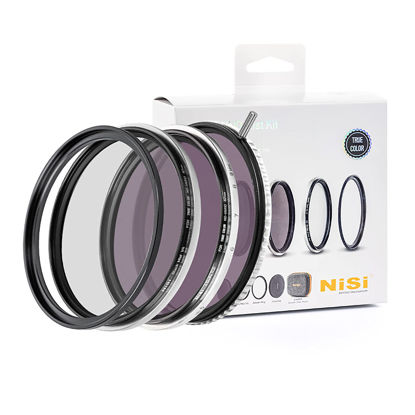 Picture of NiSi 82mm Swift System VND Mist Kit | 1-5 Stop True Color Variable Neutral Density Filter, Swift Adapter Ring, Two Friction-Mounted Filters (ND16 4-Stop, Black Mist 1/4) | Photography and Videography