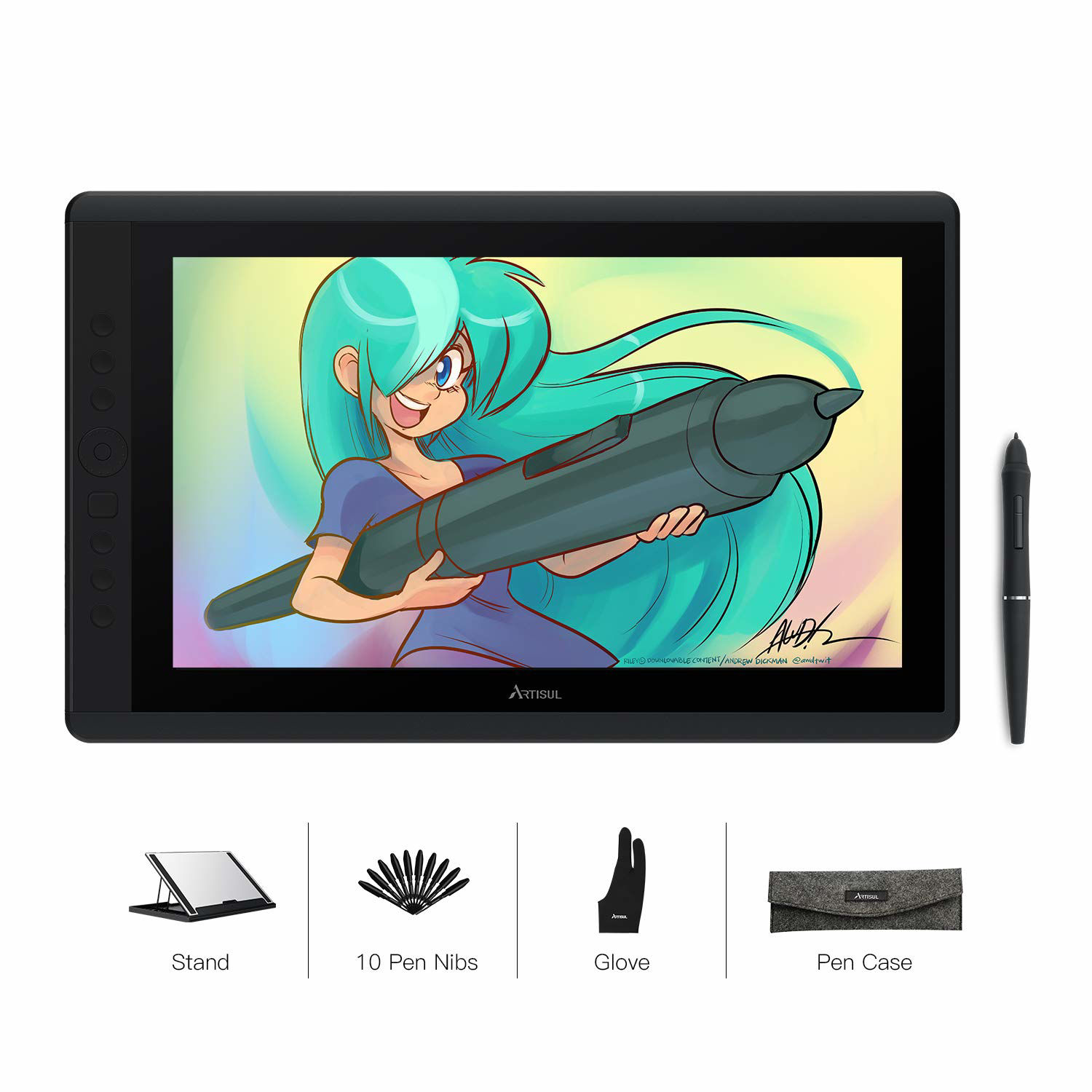 GetUSCart- Artisul D16 15.6 Inch Drawing Tablet with Screen IPS ...