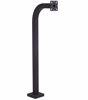 Picture of Universal Keypad Gooseneck Mounting Plate Easy Installation for Keypads, Telephone Entry Systems, Card Readers and Other Access Control Accessories Aluminum Powder Coated Black, Weather Resistant