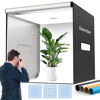 Picture of Glendan 40"x40" Light Box Photography, Large Photo Light Box with 3 Light Panels, 594 LED Beads, CRI >95, Professional Photo Booth Shooting Tent Kit with 4 Color Backdrops for Product Photography