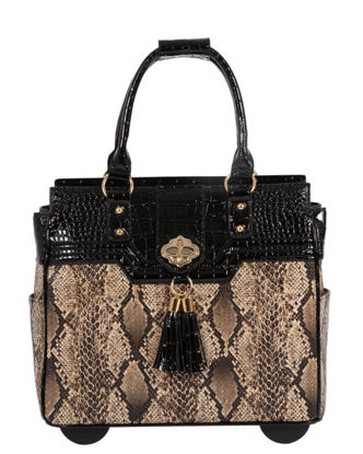Picture of THE BARCELONA Computer iPad, Laptop Tablet Rolling Tote Bag Briefcase Carryall Bag