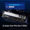 Picture of Lexar 4TB NM790 SSD PCIe Gen4 NVMe M.2 2280 Internal Solid State Drive, Up to 7400/6500 MB/s Read/Write, Compatible with PS5, for Gamers and Creators, Black (LNM790X004T-RNNNU)