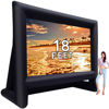Picture of GYUEM 18 feet Inflatable Outdoor Projector Movie Screen - Package with Rope, Blower, Tent Stakes - Portable,Great for Outdoor and Indoor Party Backyard Pool Watch Movies