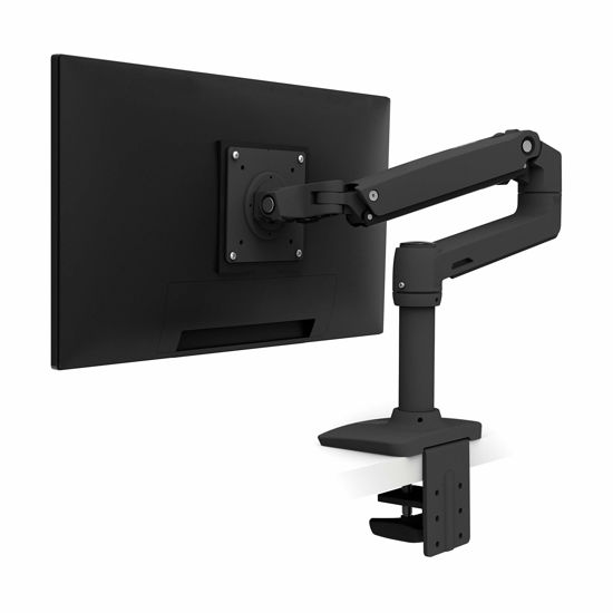 Picture of Ergotron - LX Premium Monitor Arm, Single Monitor Desk Mount - fits Flat Curved Ultrawide Computer Monitors up to 34 Inches, 7 to 25 lbs, VESA 75x75mm or 100x100mm - Matte Black