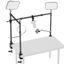 Picture of NEEWER Overhead Camera Mount Rig with Dual Ball Head Super Clamp/Phone Holder/C Clamp for Desktop Top Down Shots, Metal Multi Device Mount Platform for Photography Live Streaming Video Making, NK003