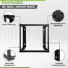 Picture of NavePoint 9U Wall Mount Rack - 9U Server Rack for 19 Inch IT Equipment Open Frame Rack - 9U Network Rack for AV & Server Equipment 16” Deep 9U Rack, Black