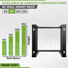 Picture of NavePoint 9U Wall Mount Rack - 9U Server Rack for 19 Inch IT Equipment Open Frame Rack - 9U Network Rack for AV & Server Equipment 16” Deep 9U Rack, Black
