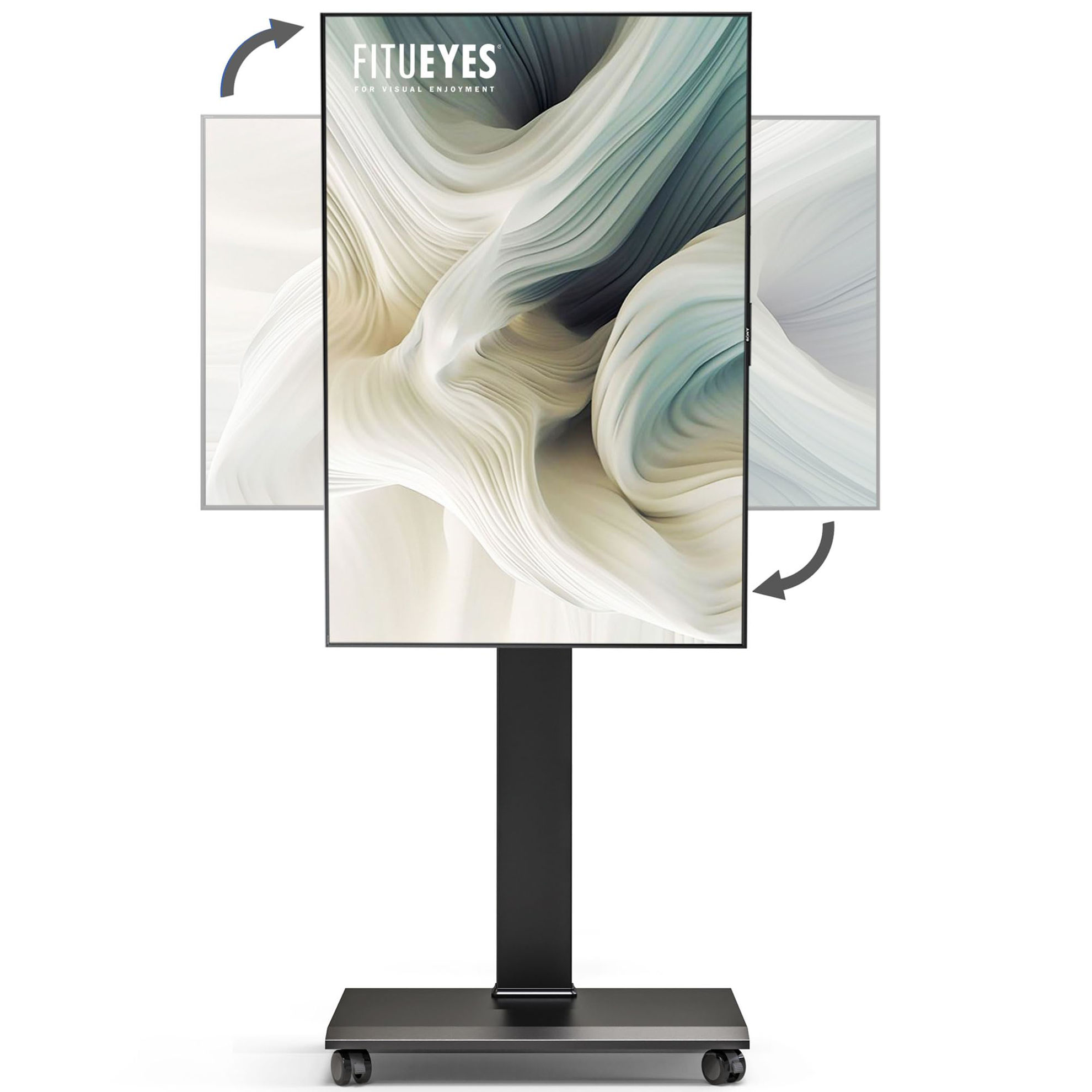 GetUSCart- FITUEYES Rolling TV Stand - Portable Mobile TV Cart on ...