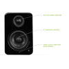 Picture of Kanto YU2GB PC Gaming Desktop Speakers | 3" Composite Drivers | 3/4" Silk Dome Tweeter | Class D Amplifier | 100 Watts | Built-in USB DAC | Subwoofer Output | Pair | Gloss Black