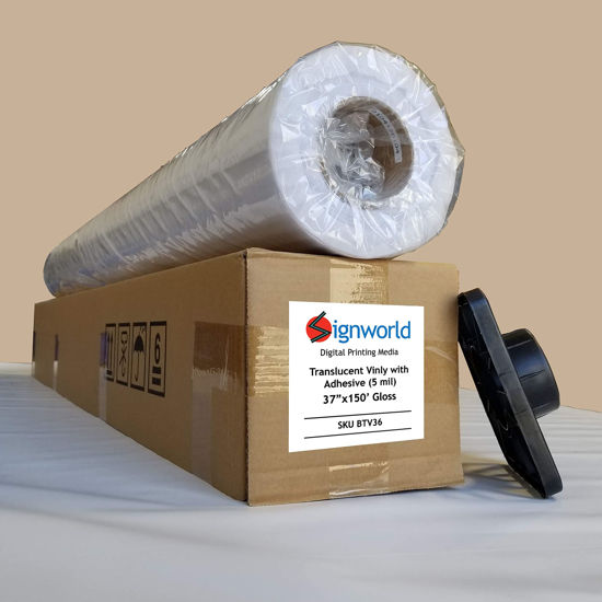 Picture of SignWorld Translucent 5 mil Vinyl w/ Adhesive 36" X 150'