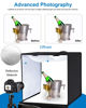 Picture of PULUZ Light Box 24x24in, Portable Photo Studio Light Box with 120 LED Lights ＆6 Color backdrops Professional Photography Lighting Tent Kit for Big Product Photography Lightbox