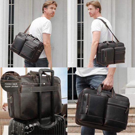 Leder-Aktentasche Für Herren – Handgefertigte Messenger Bag Für 17-Zoll-Laptops