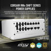 Picture of CORSAIR RM850x Shift Fully Modular ATX Power Supply - 80 Plus Gold - ATX 3.0 - PCIe 5.0 - Zero RPM - Modular Side Interface - White