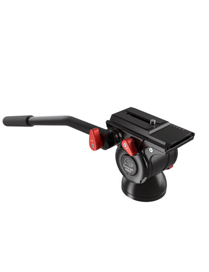 Picture of IFOOTAGE Komodo K5S Fluid Head, Aluminum Tripod Head Camera Video Head for DSLR Camera, Camcorder, Monopod and Tripod, Payload 5KG/11LB