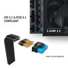 Picture of Lian Li Edge Series-850W Full Modular Power Supply-80 Plus Platinum-ATX 3.0, 3.1-PCIE 5.1-L-Shape Design for Dual Chamber Case-120mm FDB Fan-Supports up to 4X USB Devices-Black (EG0850BE.US)