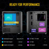 Picture of ANTEC NX200M RGB, Large Mesh Front Panel, USB3.0 Ready, 3 x 120mm RGB Fixed Mode Fans Included, TG Swing Side Panel, Up to 5 Fans Simultaneously, 240mm Radiator Support, Mini-Tower M-ATX Gaming Case