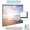 Picture of Smartxchoices 120" HD Manual Projector Screen 1:1 Format with Auto Lock Anti-Crease Home Theater Office Wall Mounted Ceiling Pull Down Projection 1.1 Gain Matte White,View Size: 84 x 84 inches