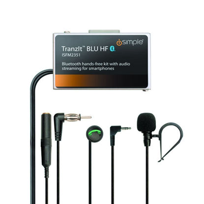 Picture of iSimple Hands-Free Calling and Music Streaming Kit with Control Button for Smartphones - Frustration-Free Packaging - Black