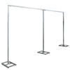 Picture of kunghei 10ftx20ft Portable Pipe and Drape Backdrop Stand for Parties Wedding Stage Decoration Photo Photoshoot, Curtain Frame Stand Studio Photography Background Support System Trade Show Display