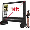 Picture of Pro 14 Feet Inflatable Outdoor Movie Projector Screen, Outdoor Blow Projection Screen Mega Projector Screen for Front and Rear Projection - Includes Inflation Fan, Base Stakes, Tie-Downs & Storage Bag
