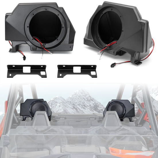 Picture of SAUTVS Sport Speaker Enclosures for Polaris RZR PRO XP, Rear Speaker Pods Panels with Metal Mount Brackets for Polaris RZR PRO XP XP4 LE 2020-2024 Accessories (2PCS)