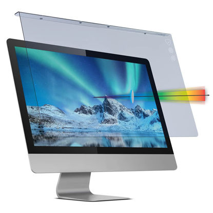 Picture of VizoBlueX 27-28 inch Anti-Blue Light Filter for Computer Monitor. Blue Light Monitor Screen Protector panel (24.8 x 14.6 inch) Fits LCD TV PC Mac Monitors
