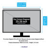Picture of VizoBlueX 25-26 inch Anti-Blue Light Filter for Computer Monitor. Blue Light Monitor Screen Protector Panel (23.6 x 14.4 inch). Blocks Blue Light 380 to 495 nm. Fits LCD, TV and PC, Mac Monitors