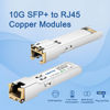 Picture of [4 Pack]1.25/2.5/5/10G SFP+ to RJ45 Transceiver, Copper SFP+ Module, Cat.6a/7, up to 30m, for Cisco SFP-10G-T-S, MikroTik S+RJ10, Ubiquiti UF-RJ45-10G, Netgear AXM765, Netgear, TP-Link, Fortinet