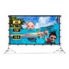Picture of Projector Screen Outdoor, Vamvo Portable Projector Screen with Aluminum Alloy Stand 120" Foldable Projector Screen, 10 Feet Indoor Movie Screen with Carrying Bag for Home Theater Backyard Movie Night