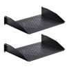 Picture of RackPath 2U Cantilever Universal Rack Shelf - 14in Deep - Rackmount Shelf for 19’’ AV/Network Equipment Racks - 55lbs Capacity - 2 Pack